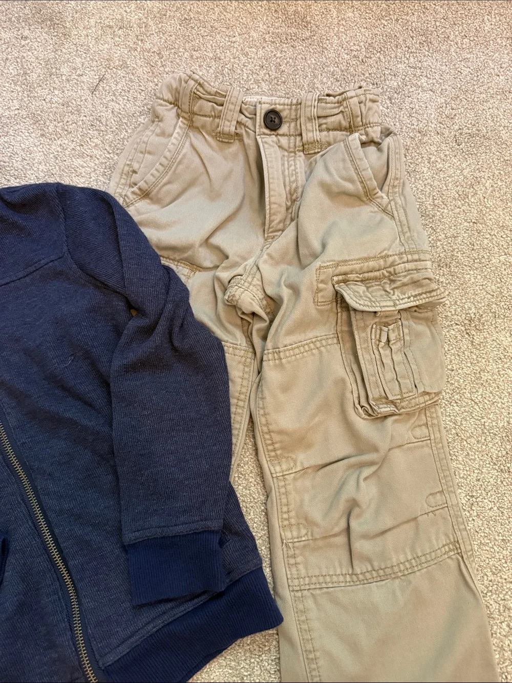 Boys Bundle Gap Khakis and Zip Up Sweater